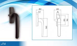 Khoá cửa bật H74 